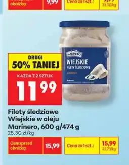 Biedronka Filety śledziowe Wiejskie w oleju Marinero oferta