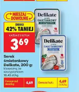 Biedronka Serek śmietankowy Delikate ze szczypiorkiem oferta