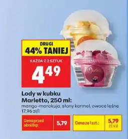 Biedronka Lody w kubku Marletto mango-marakuja oferta