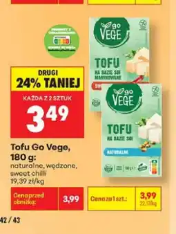 Biedronka Tofu naturalne Go Vege oferta