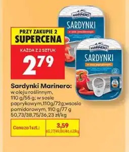 Biedronka Sardynki w oleju roślinnym Marinero oferta