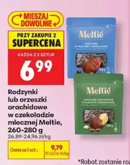 Biedronka Orzeszki arachidowe w czekoladzie mlecznej Meltie oferta