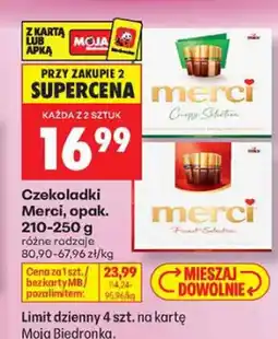 Biedronka Czekoladki Merci Crispy Selection oferta