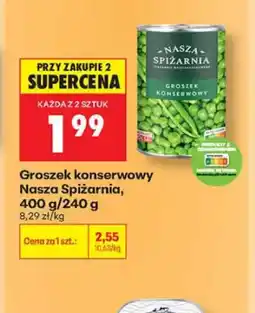 Biedronka Groszek konserwowy Nasza Spiżarnia oferta