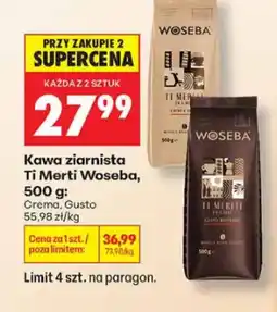 Biedronka Kawa ziarnista Ti Meriti Woseba Crema oferta
