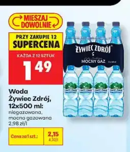 Biedronka Woda niegazowana Żywiec Zdrój 12-pak oferta
