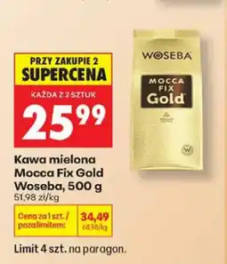 Biedronka Kawa mielona Mocca Fix Gold Woseba oferta