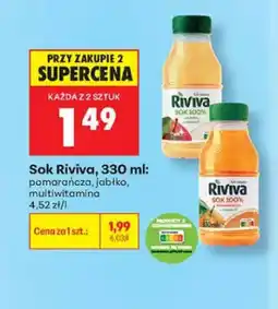 Biedronka Sok Riviva pomarańcza oferta