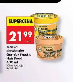 Biedronka Maska do włosów Garnier Fructis Hair Food Banana oferta