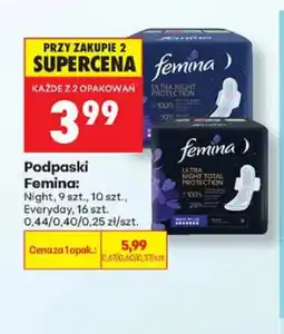 Biedronka Podpaski Femina Night oferta