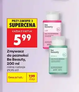Biedronka Zmywacz do paznokci Be Beauty Soft oferta