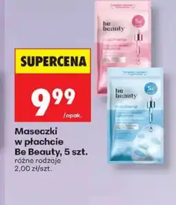 Biedronka Maseczka w płachcie Be Beauty Ujędrnienie 5-pak oferta