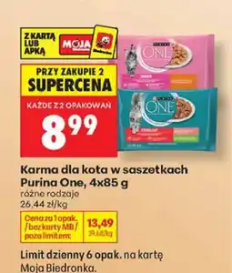 Biedronka Karma dla kota w saszetkach Purina One Sterilcat oferta