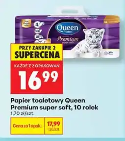 Biedronka Papier toaletowy Queen Premium super soft 10-pak oferta