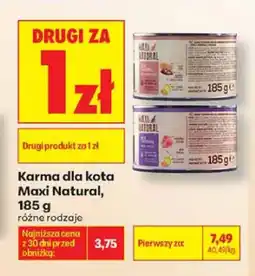Biedronka Karma dla kota Maxi Natural z łososiem oferta