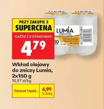 Biedronka Wkład olejowy do zniczy Lumia 2-pak oferta