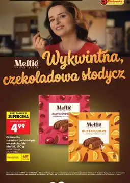 Biedronka Meltie Galaretka z sokiem owocowym w czekoladzie oferta