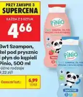 Biedronka 3w1 Szampon, żel pod prysznic i płyn do kąpieli Pinio oferta