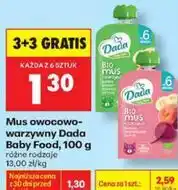 Biedronka Mus owocowo-warzywny Dada Baby Food oferta