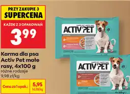 Biedronka Karma dla psa Activ Pet małe rasy oferta