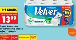 Biedronka Papier toaletowy z ekstraktem z aloesu Velvet oferta