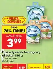 Biedronka Puszysty serek twarogowy Almette oferta