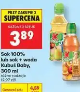 Biedronka Sok 100% lub sok + woda Kubuś Baby, 300 ml oferta