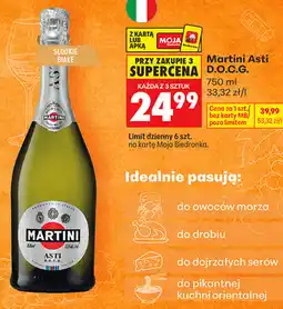 Biedronka Martini Asti D.O.C.G. Wino musujące słodkie białe oferta