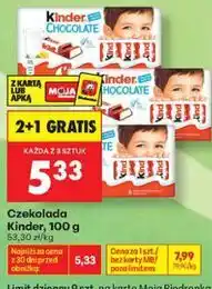 Biedronka Czekolada Kinder oferta
