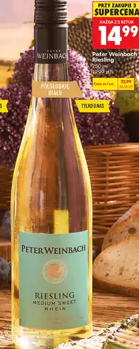 Biedronka Peter Weinbach Riesling Półsłodkie Białe oferta