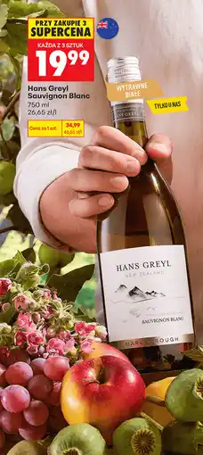 Biedronka Hans Greyl Sauvignon Blanc oferta