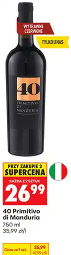 Biedronka 40 Primitivo di Manduria oferta