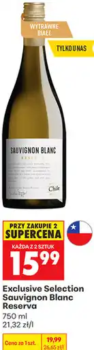Biedronka Exclusive Selection Sauvignon Blanc Reserva oferta