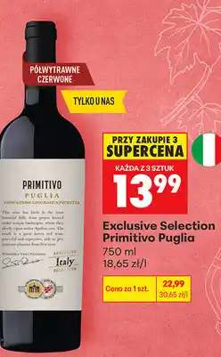 Biedronka Exclusive Selection Primitivo Puglia oferta