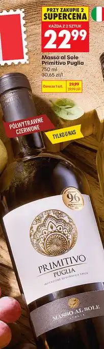 Biedronka Masso al Sole Primitivo Puglia oferta