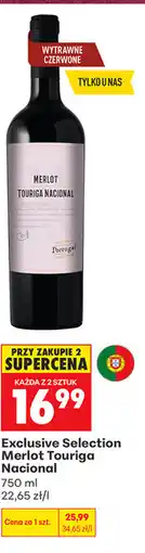 Biedronka Exclusive Selection Merlot Touriga Nacional oferta