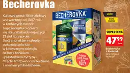Biedronka Becherovka + kieliszek oferta