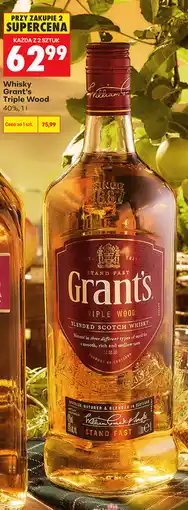 Biedronka Whisky Grant's Triple Wood oferta