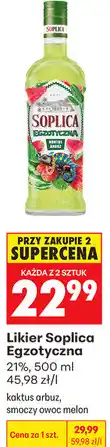 Biedronka Likier Soplica Egzotyczna kaktus arbuz, smoczy owoc melon oferta