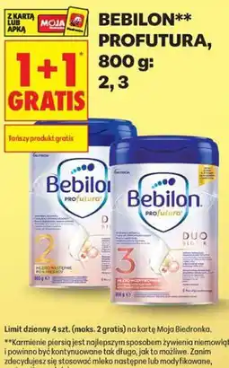 Biedronka Bebilon Profutura, 800 g: 2, 3 oferta