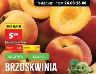 Biedronka Brzoskwinia na wagę oferta