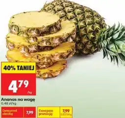 Biedronka Ananas na wagę oferta