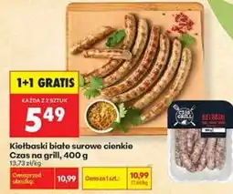 Biedronka Kiełbaski białe surowe cienkie Czas na grill oferta