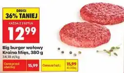 Biedronka Big burger wołowy Kraina Mięs oferta
