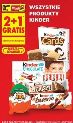Biedronka Wszystkie produkty Kinder oferta