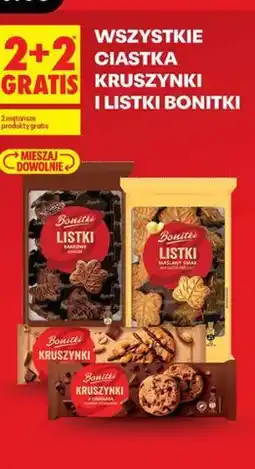 Biedronka Wszystkie ciastka Kruszynki i Listki Bonitki oferta