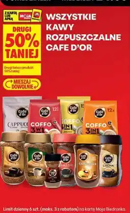 Biedronka Wszystkie kawy rozpuszczalne Cafe D'or oferta