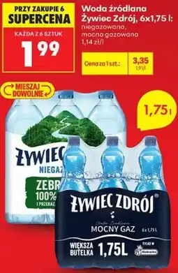 Biedronka Woda źródlana Żywiec Zdrój oferta