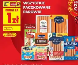 Biedronka Wszystkie paczkowane parówki oferta