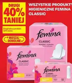 Biedronka Wszystkie produkty higieniczne Femina Classic oferta